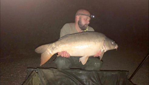 A 23 lb carp from Lepinet North, durant, Sep 2019