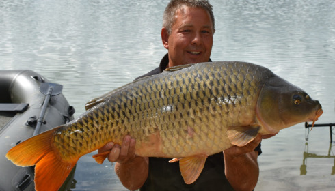 A 36 lb carp from Lepinet North, Joop hoegee, Jul 2021
