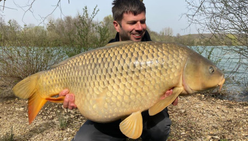 A 35 lb 2 oz carp from Lepinet North, a, Apr 2021