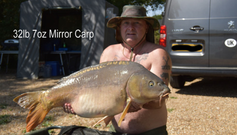 A 32 lb 7 oz carp from Lepinet North, David Bewsey, Sep 2022