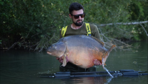 A 53 lb 4 oz carp from Lepinet North, Nicholas Lowe, Aug 2019