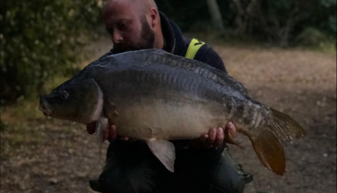 A 20 lb carp from Lepinet North, durant, Sep 2019