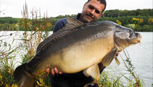 A 39 lb carp from Lepinet North, Additional Stocking, Oct 2019