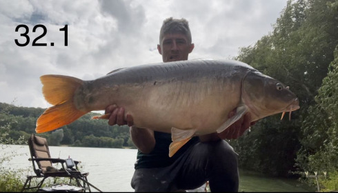 A carp from Lepinet North, cooper, Aug 2021