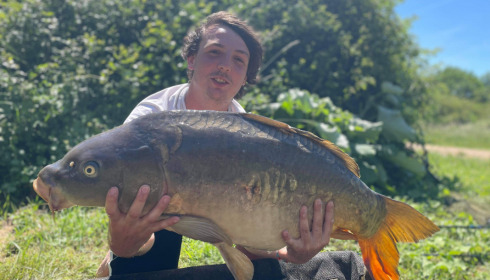 A 37 lb carp from Lepinet North, denis, Jun 2021