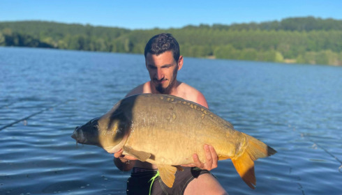 A 33 lb carp from Lepinet North, denis, Jun 2021