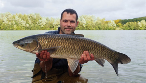 A 22 lb grass carp from Lepinet North, Additional Stocking, Oct 2019
