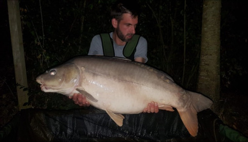 A 40 lb carp from Lepinet North, bart, Sep 2019
