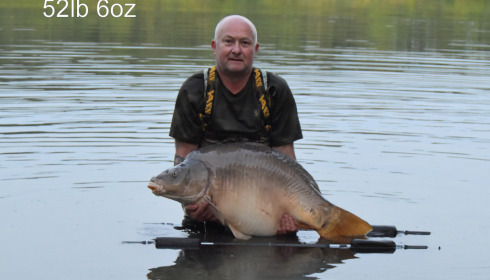 A 52 lb 6 oz carp from Lepinet North, David Bewsey, May 2023