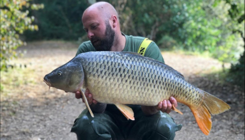 A 22 lb carp from Lepinet South, durant, Sep 2019