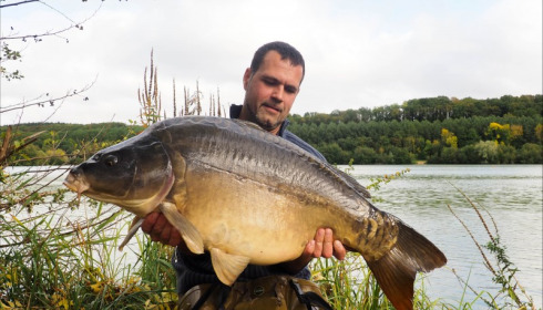 A 41 lb carp from Lepinet South, Additional Stocking, Oct 2019