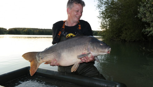 A 35 lb carp from Lepinet South, marcel, Aug 2021