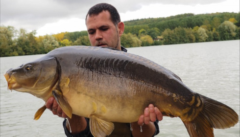 A 46 lb carp from Lepinet South, Additional Stocking, Oct 2019