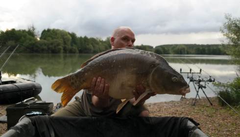 A 32 lb carp from Lepinet South, marcel, Aug 2021