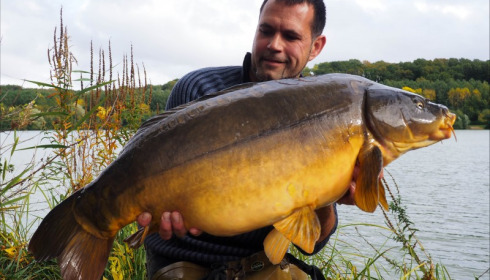 A 41 lb carp from Lepinet South, Additional Stocking, Oct 2019