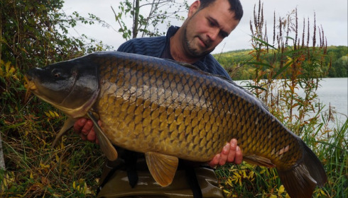 A 46 lb carp from Lepinet South, Additional Stocking, Oct 2019