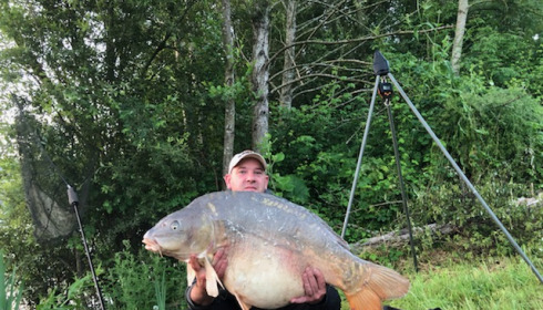 A 39 lb carp from Lepinet South, antonny dauzy, Jun 2021