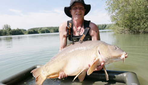 A 46 lb carp from Lepinet South, marcel, Aug 2021