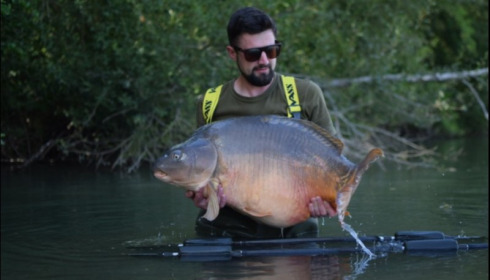 A 53 lb 4 oz carp from Lepinet South, Nicholas Lowe, Aug 2019