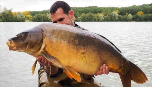 A 48 lb carp from Lepinet South, Additional Stocking, Oct 2019