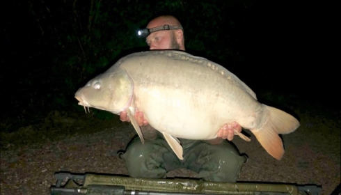 A 33 lb carp from Lepinet South, durant, Sep 2019