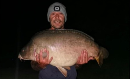 A 46 lb carp from Lepinet South, Adrian Fullwell, Sep 2019