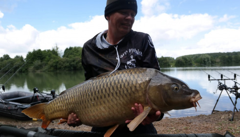 A 36 lb carp from Lepinet South, marcel, Aug 2021