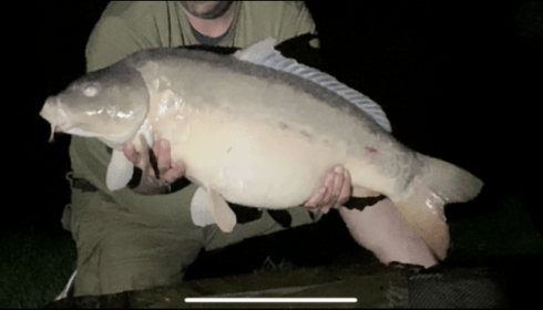 A 38 lb 7 oz carp from Lepinet South, Mark Mead, Oct 2019