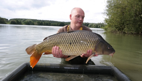 A 30 lb carp from Lepinet South, marcel, Aug 2021