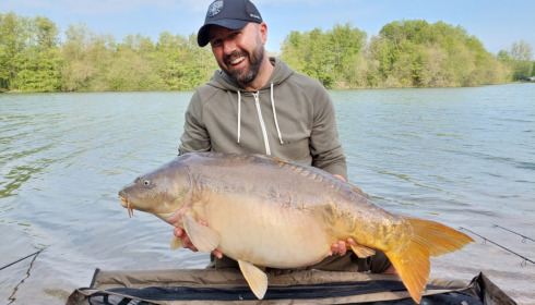 A 47 lb 7 oz carp from Lepinet South, David Coyle, May 2023