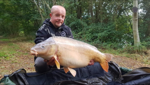 A 40 lb carp from Lepinet South, bart, Sep 2019