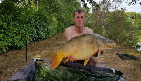 A 24 lb carp from Lillybelle, Jack Heaven, Aug 2017