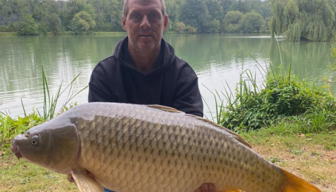 A 31 lb carp from Lillybelle, Doug Brown, Aug 2021