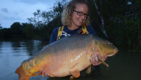 A 38 lb 8 oz carp from Lillybelle, Emily Blake, Aug 2015