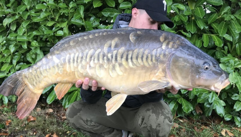 A 28 lb carp from Lillybelle, Owen Edwards, Sep 2017