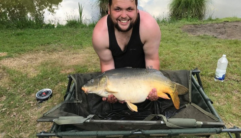 A 35 lb carp from Lillybelle, Jamie Sanderson, May 2018
