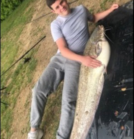 A 38 lb 1 oz catfish from Lillybelle, James Parker, Jun 2019