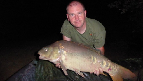 A 23 lb 8 oz carp from Lillybelle, Adrian Clark, Jul 2017