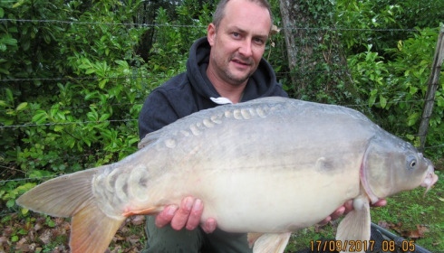 A 23 lb 12 oz carp from Lillybelle, Martin Daws, Sep 2017