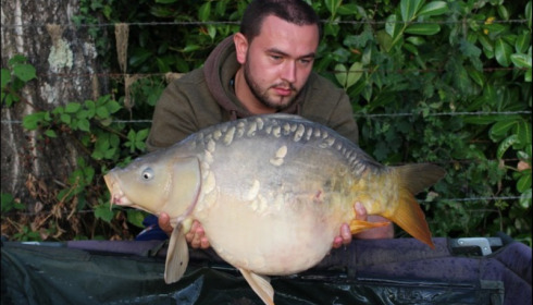 A 23 lb carp from Lillybelle, Liam Payne, Aug 2018