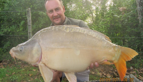 A 27 lb carp from Lillybelle, Martin Daws, Sep 2017