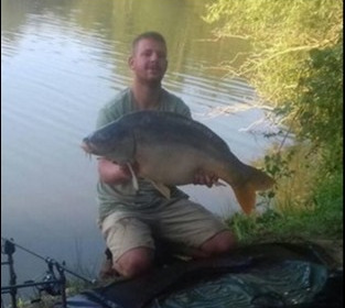 A 33 lb carp from Lillybelle, Adam McCumesky, Aug 2018