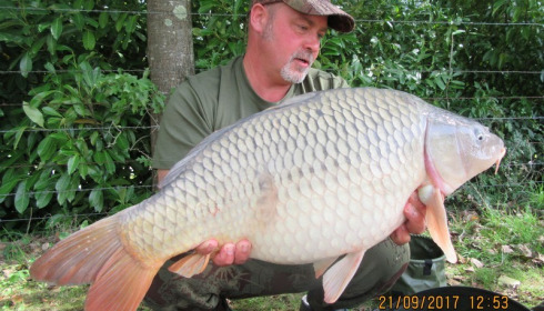 A 22 lb carp from Lillybelle, Brian Edwards, Sep 2017