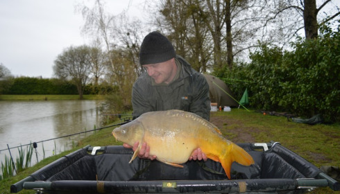 A 27 lb carp from Lillybelle, Dan Goodwin, Apr 2016