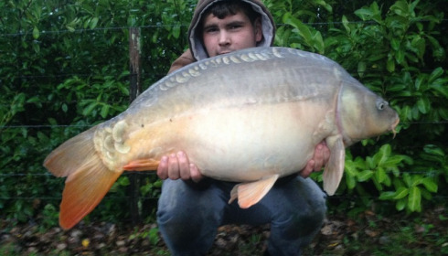 A 28 lb 8 oz carp from Lillybelle, Jordan Cope, Sep 2017