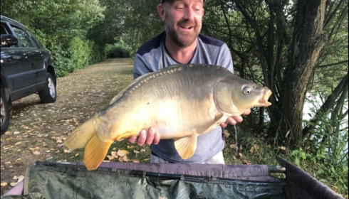 A 25 lb carp from Lillybelle, Richard May, Aug 2018