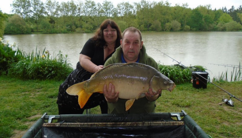A 22 lb carp from Lillybelle, Sandra Smith, May 2016