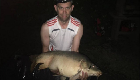 A 33 lb 8 oz carp from Lillybelle, Stuart Burgess, Jun 2018
