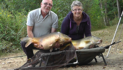 A 36 lb carp from Lillybelle, Chris & Karen Bussey, Aug 2016