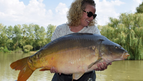 A 36 lb 12 oz carp from Lillybelle, Emily Blake, Aug 2015